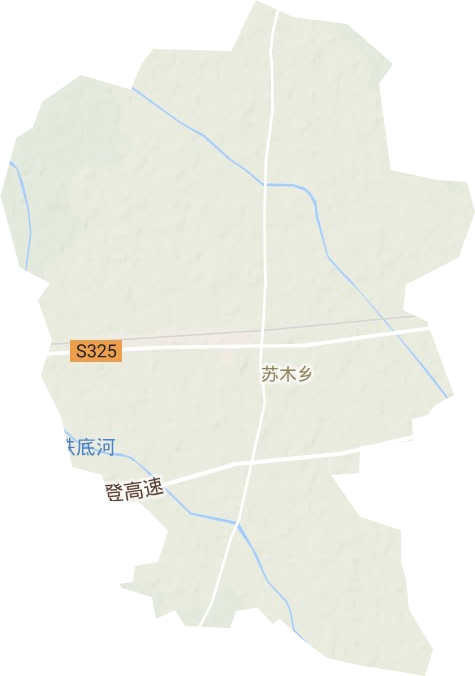 蘇木鄉地形圖
