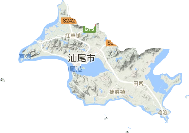 城區(qū)地形圖