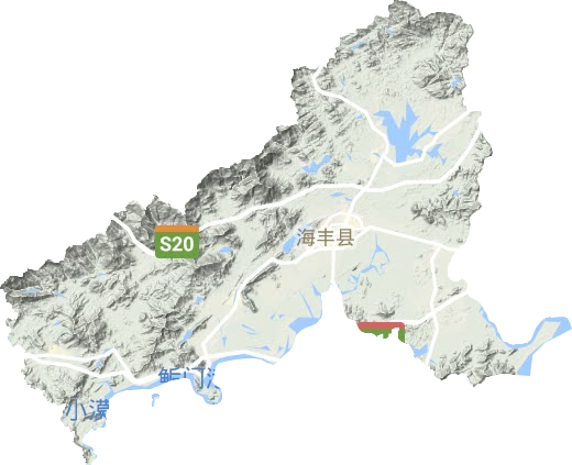 海豐縣地形圖