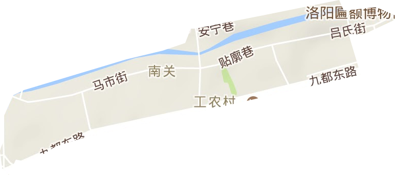 南關街道地形圖