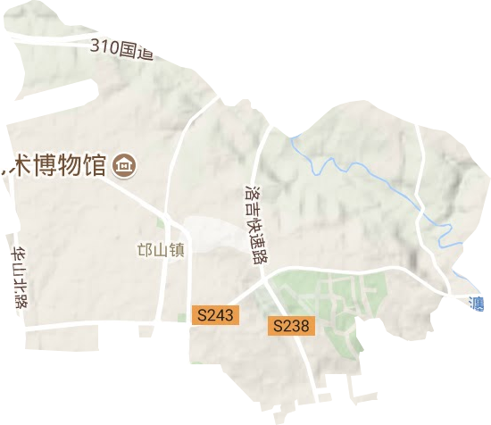 邙山街道地形圖