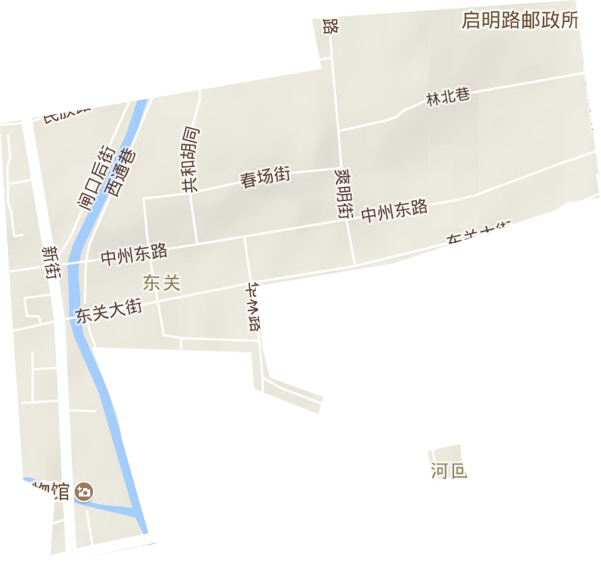 東關街道地形圖