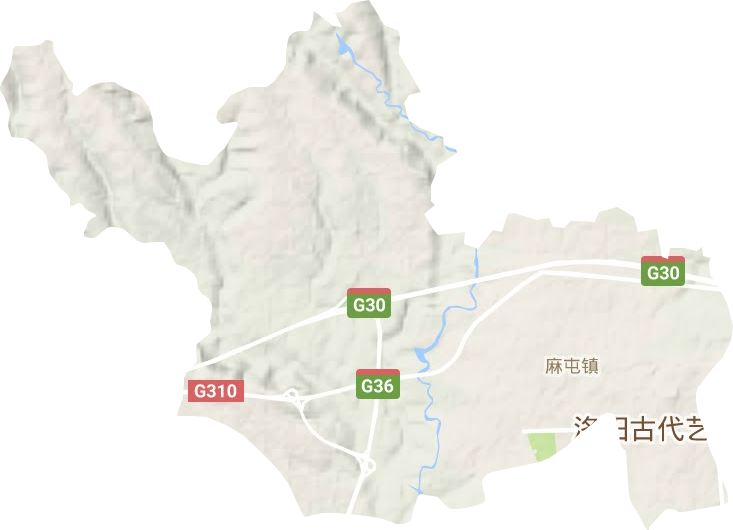 麻屯鎮地形圖
