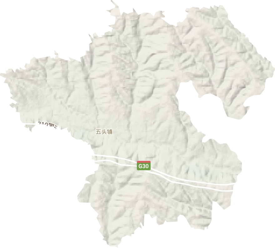 五頭鎮地形圖