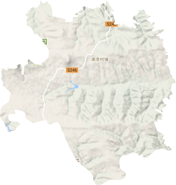 南李村鎮地形圖