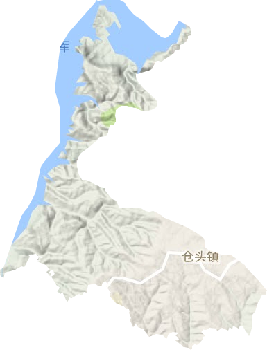 倉頭鎮(zhèn)地形圖