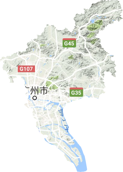 廣州市地形圖