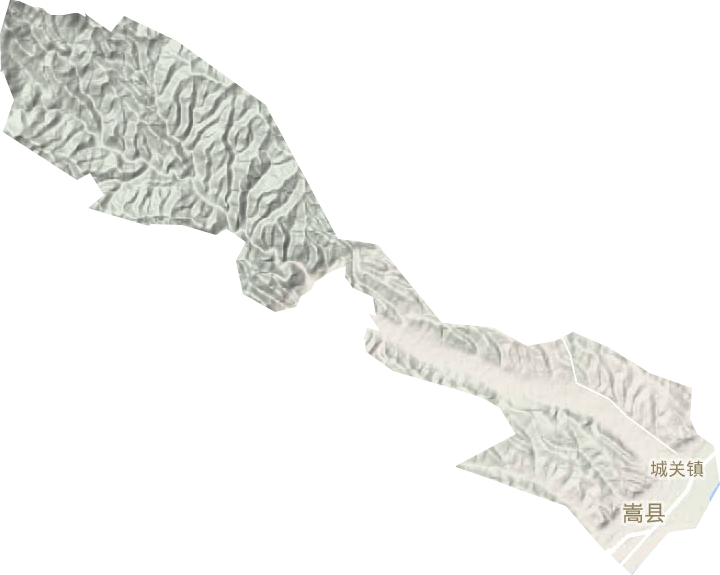 城關(guān)鎮(zhèn)地形圖