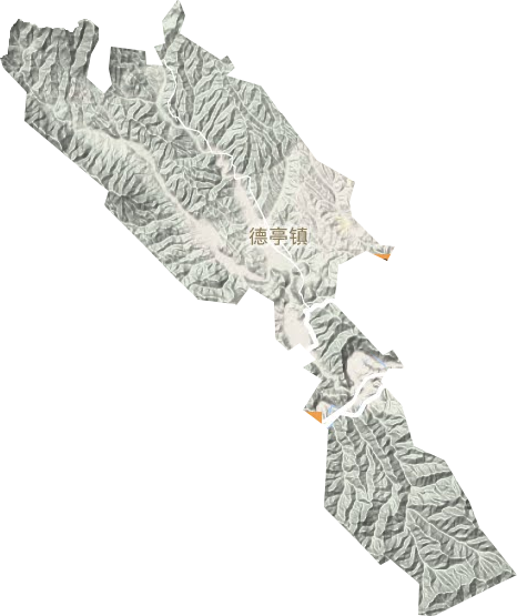 德亭鎮地形圖