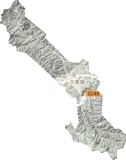 大章鎮(zhèn)地形圖