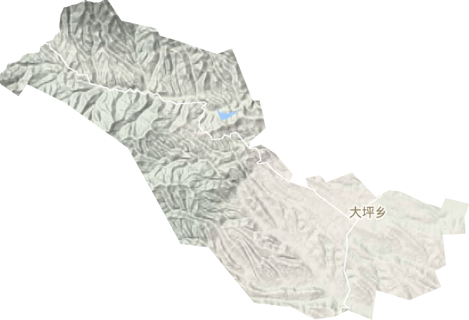 大坪鄉地形圖