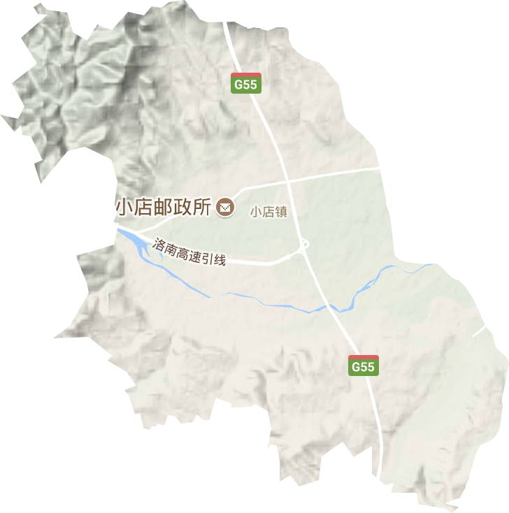 小店鎮地形圖