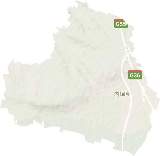 內埠鎮地形圖