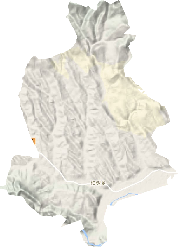 柏樹鄉地形圖