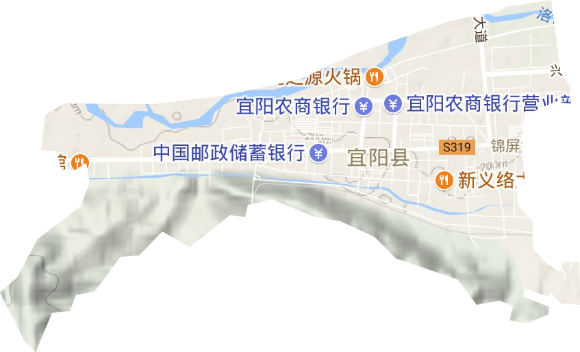 城關鎮地形圖