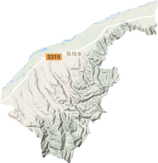 張塢鎮(zhèn)地形圖