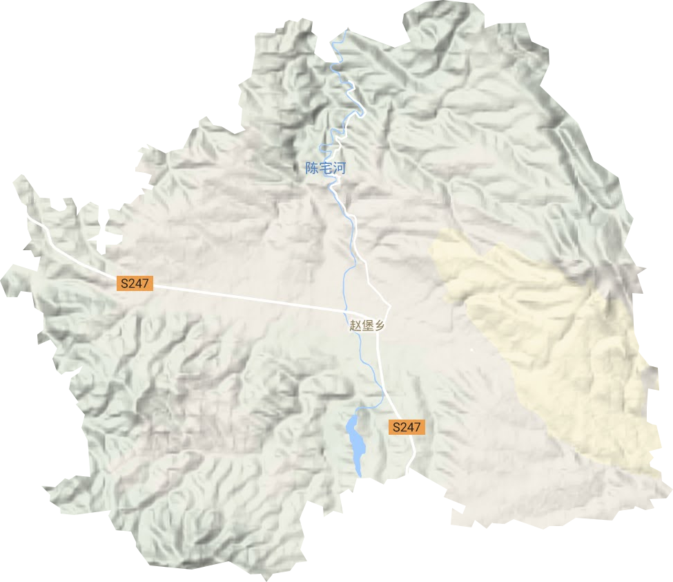 趙保鎮(zhèn)地形圖