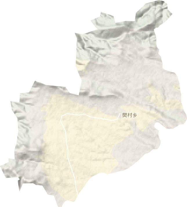 樊村鎮地形圖
