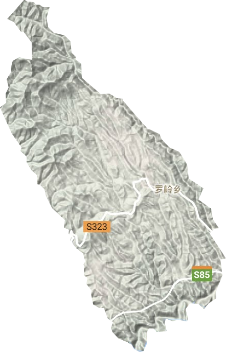 羅嶺鄉地形圖