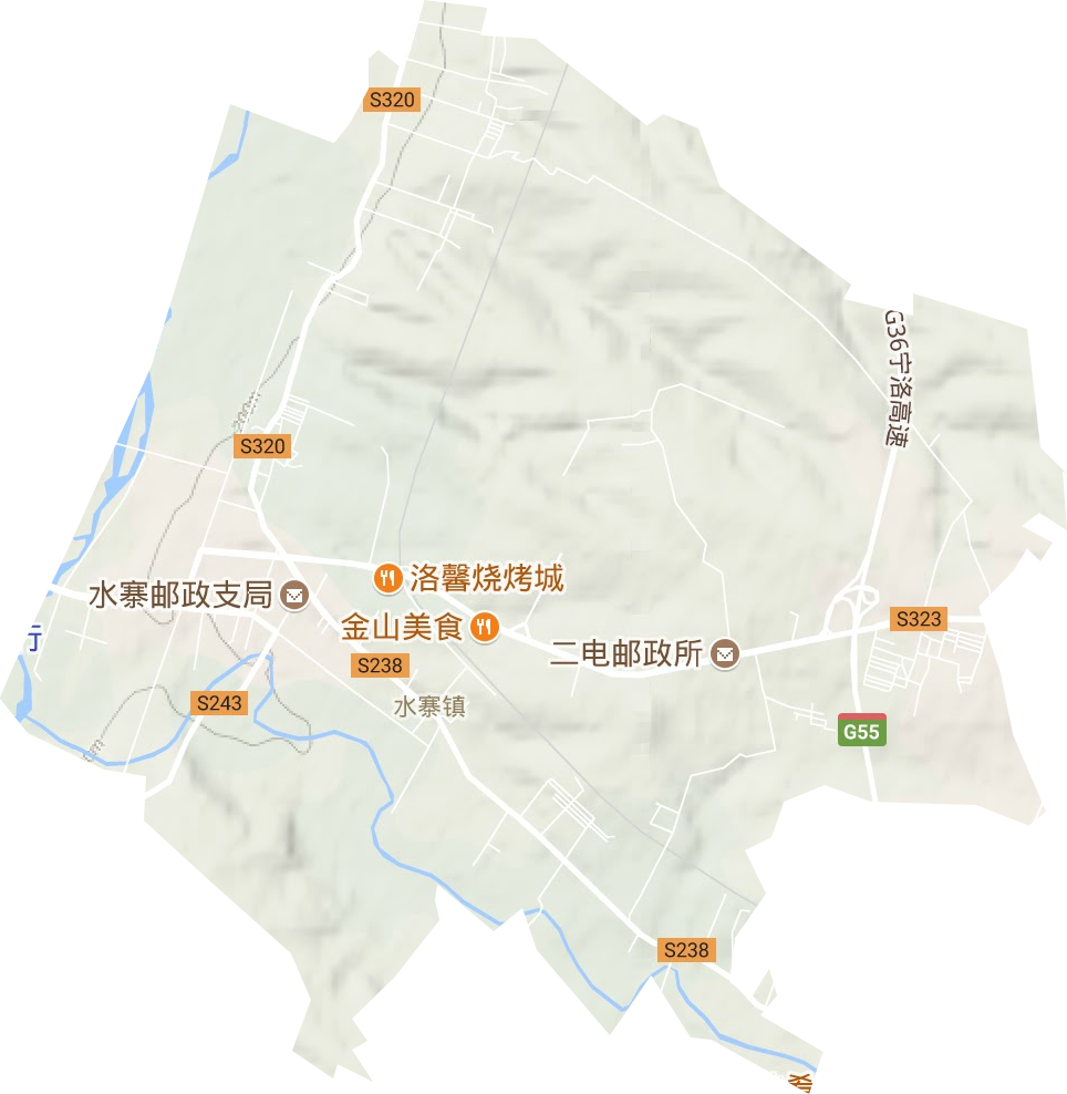水寨鎮地形圖