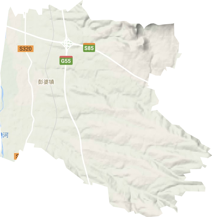 彭婆鎮地形圖
