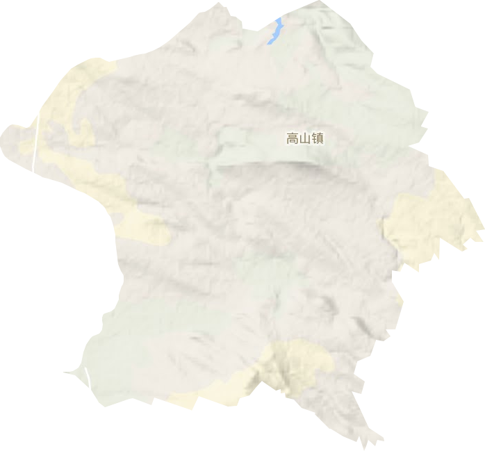 高山鎮地形圖