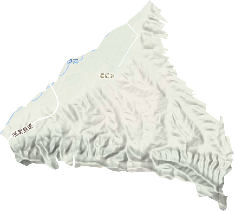 酒后鄉(xiāng)地形圖
