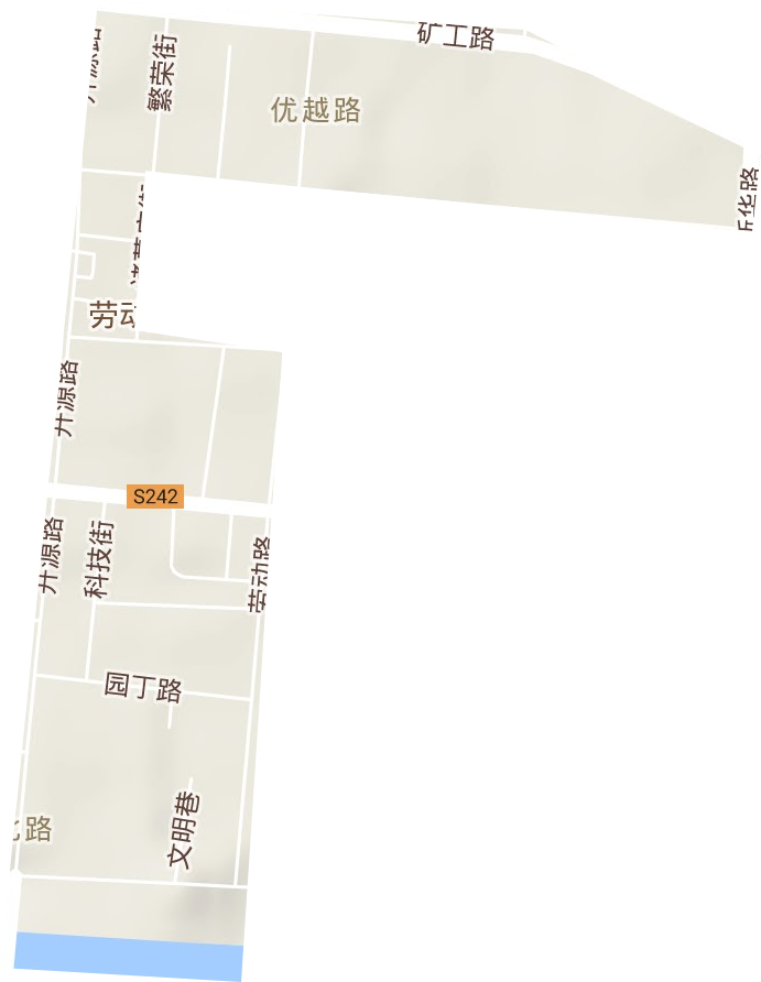 優越路街道地形圖