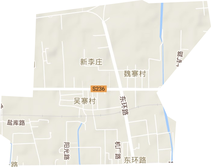 東環路街道地形圖
