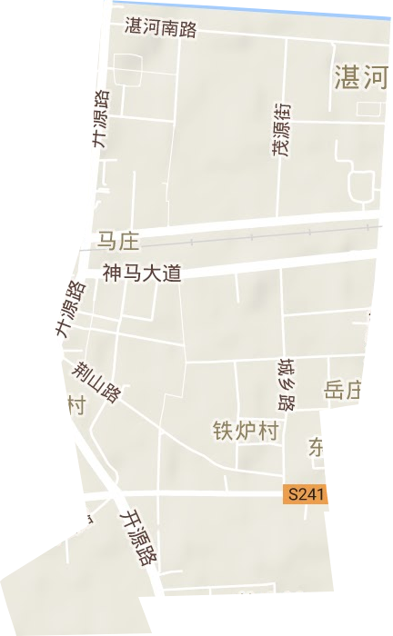 馬莊街道地形圖
