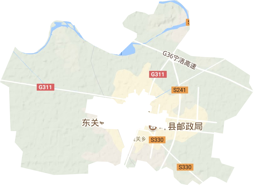 城關(guān)鄉(xiāng)地形圖