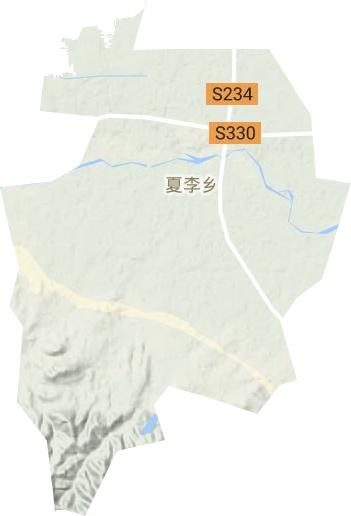 夏李鄉地形圖