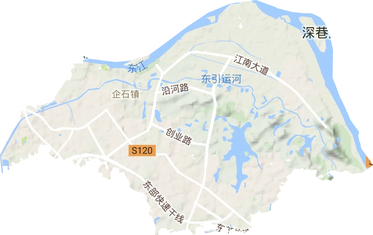 企石鎮地形圖