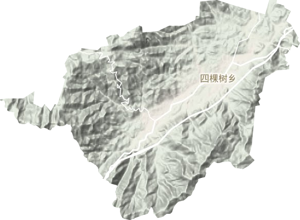 四棵樹鄉(xiāng)地形圖