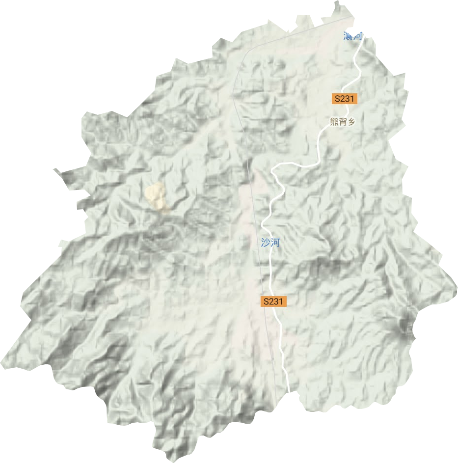 熊背鄉地形圖