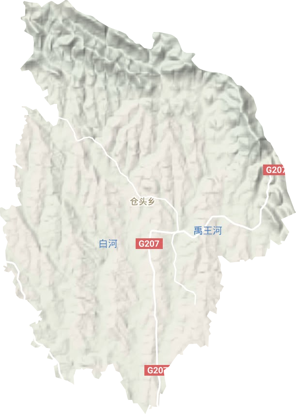 倉頭鄉地形圖
