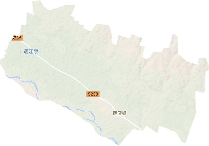 薛店鎮地形圖