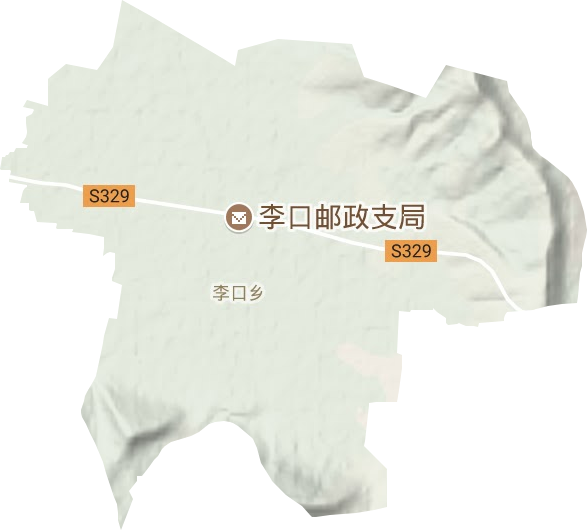 李口鎮地形圖