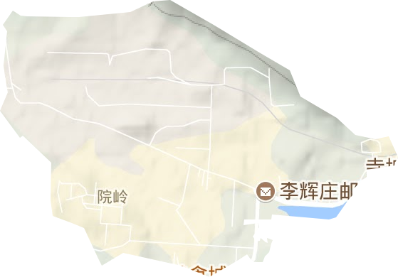 院嶺街道地形圖