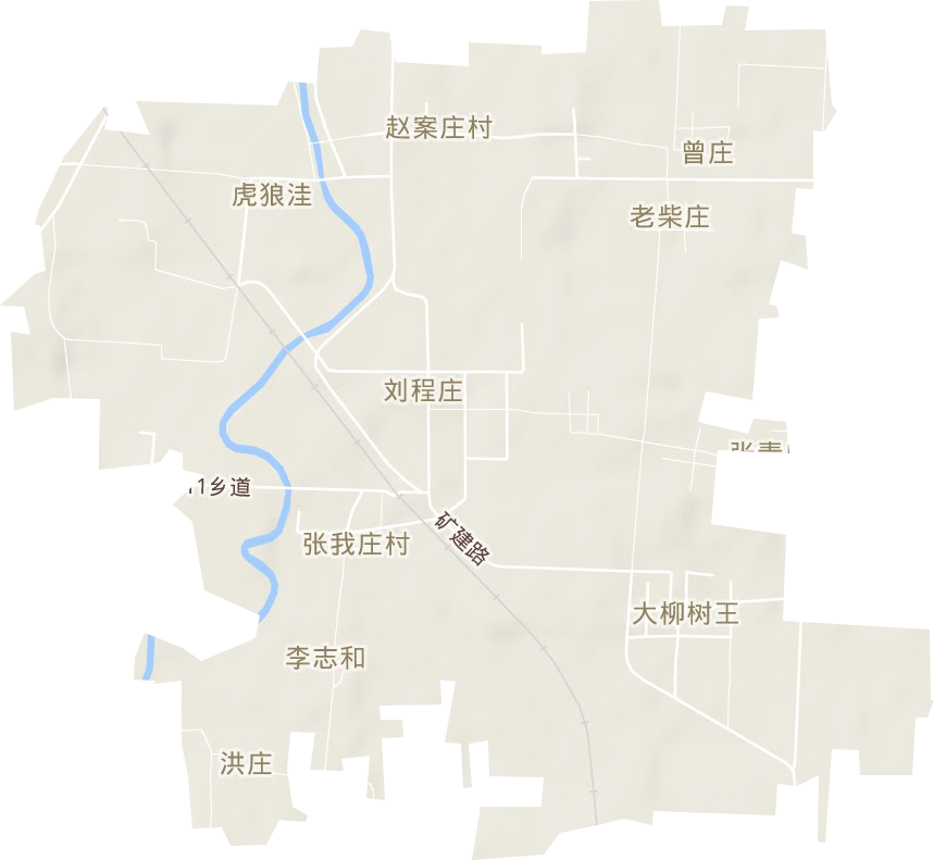 礦建街道地形圖