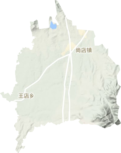 尚店鎮地形圖