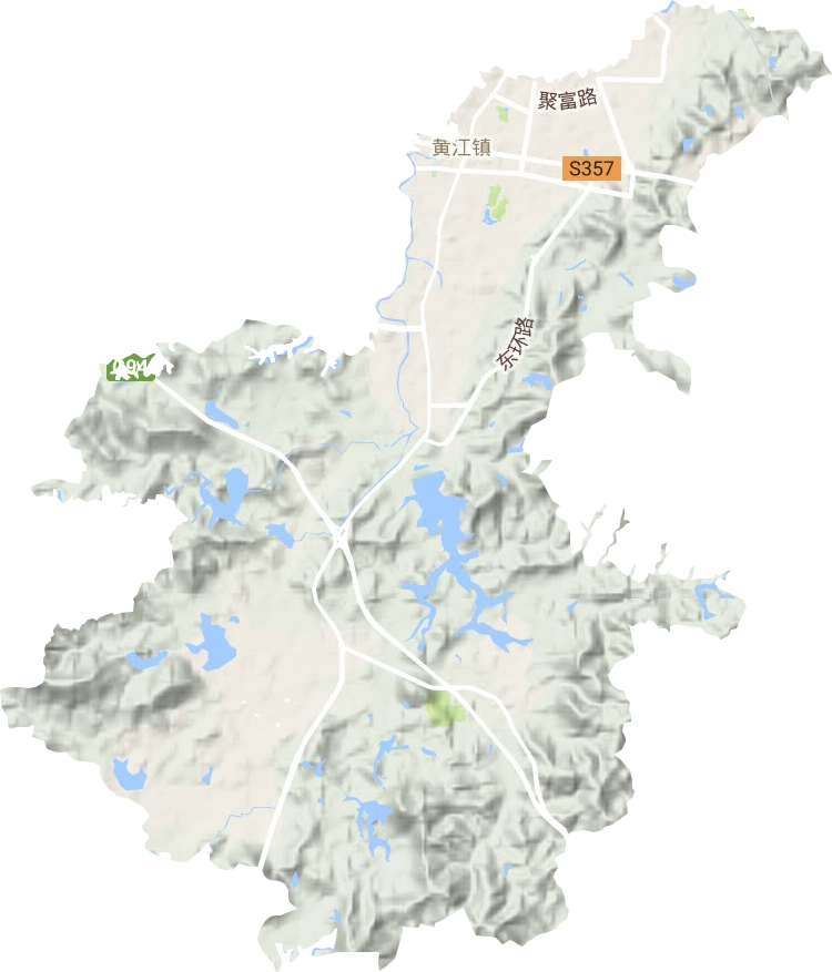 黃江鎮地形圖
