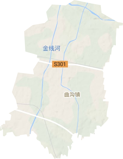 曲溝鎮(zhèn)地形圖