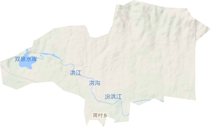 蔣村鎮(zhèn)地形圖