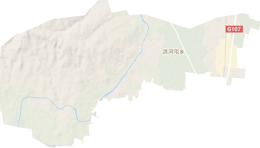 洪河屯鄉(xiāng)地形圖
