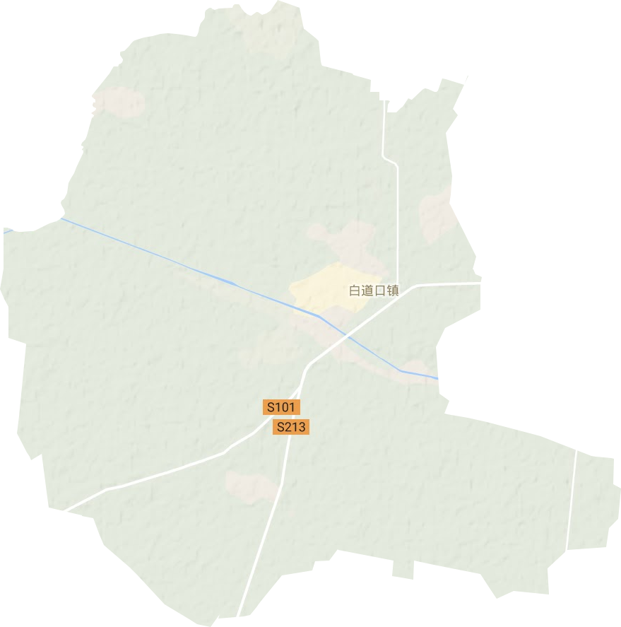 白道口鎮(zhèn)地形圖