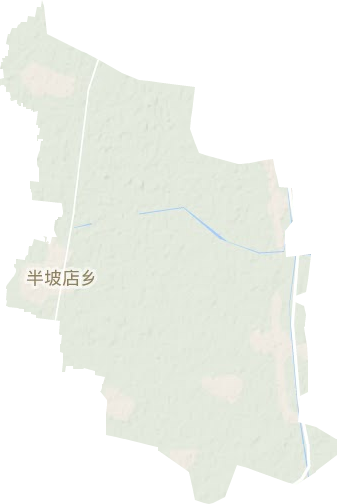 半坡店鄉地形圖