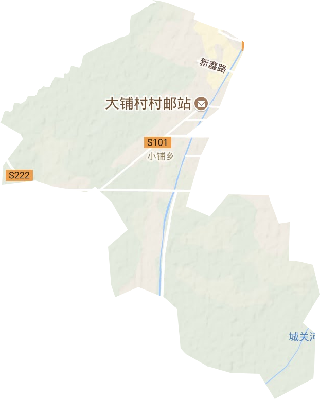 小鋪鄉(xiāng)地形圖