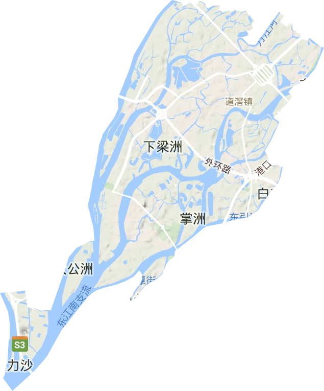 道滘鎮(zhèn)地形圖