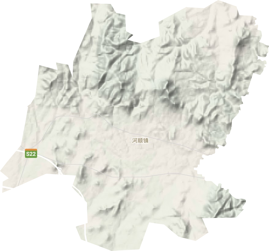 河順鎮(zhèn)地形圖